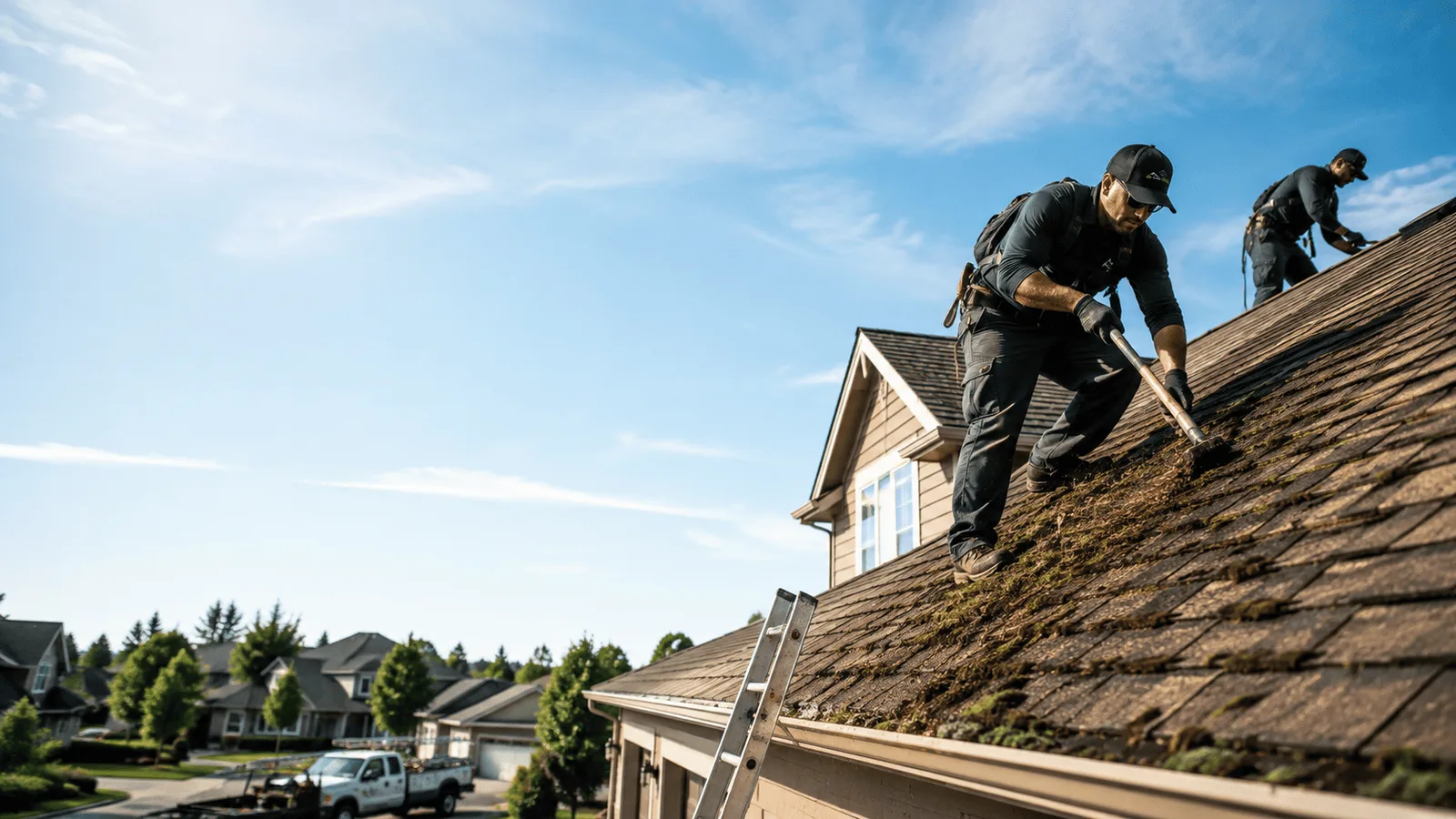 Roof Moss Removal in Sandy Level, VA near me